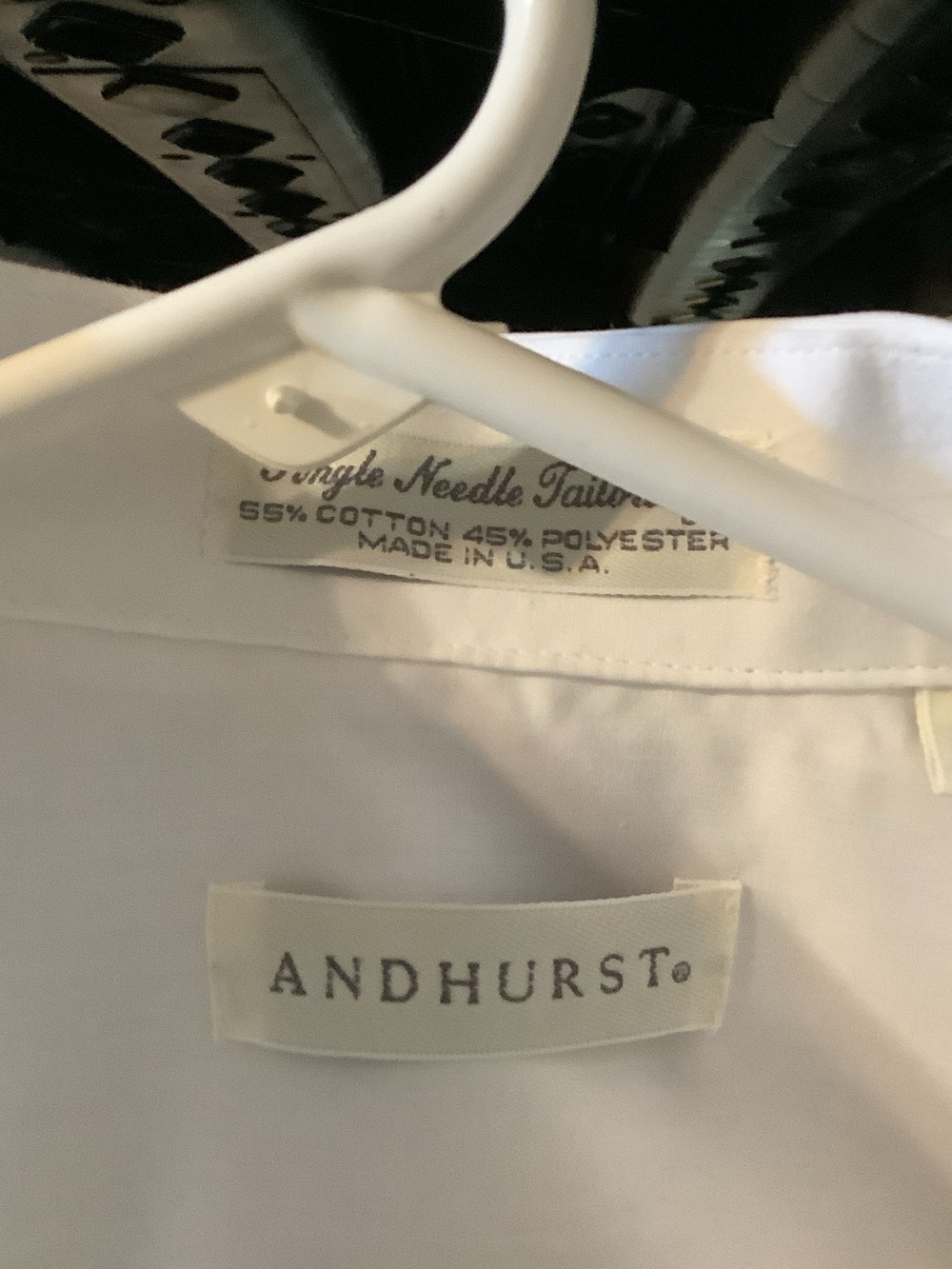 Men's Classic White Dress Shirt - Andhurst, 17 34-35, NWOT - Picture 2 of 10